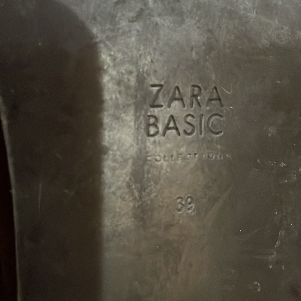 Zara basic sz39 - brown suede ankle boots - Picture 7 of 7